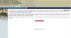 Desktop Screenshot of koundakjiancpa.com